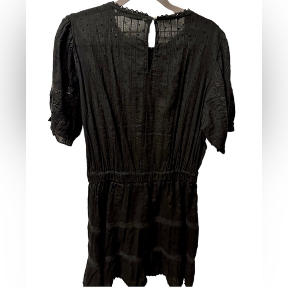 Zara Swiss Dot Dress with Embroidery (Large) - Picture 3 of 5